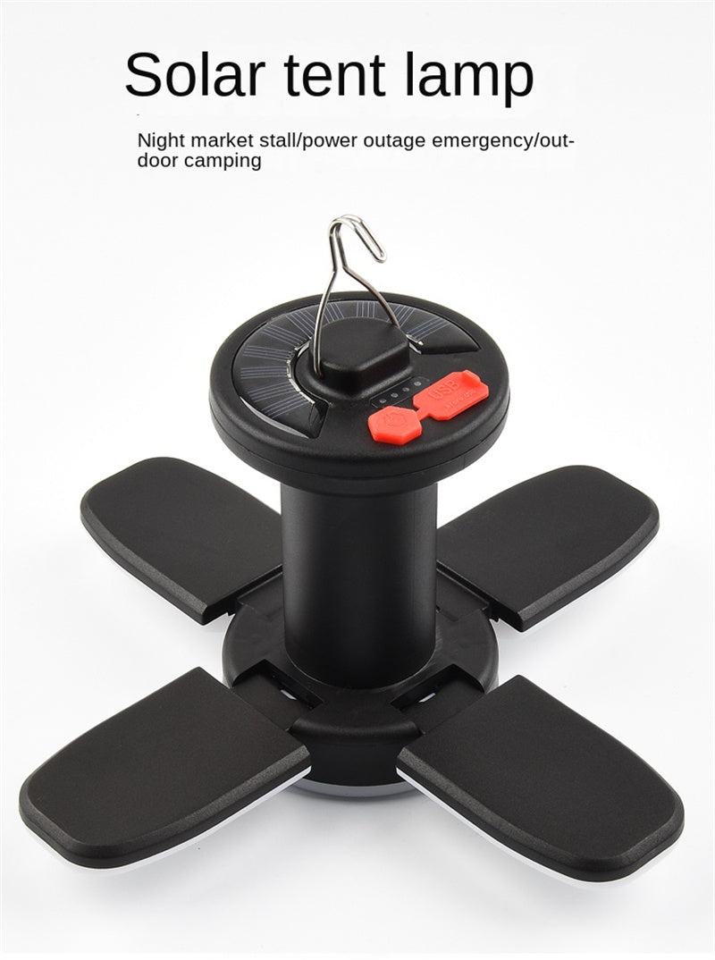 New Arrival Sun-Powered Tent Lamp Camping Lamp Household Solar Charging Lamp Emergency Lighting for Outdoor Adventures