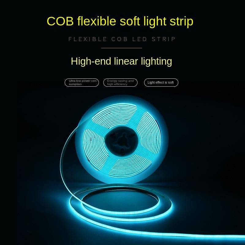4mm COB LED Strip – Ultra-Low Power, 5V Battery-Operated, 1W/m DIY Lighting Solution 🔌 Designed for portable, USB, and low-power lighting projects