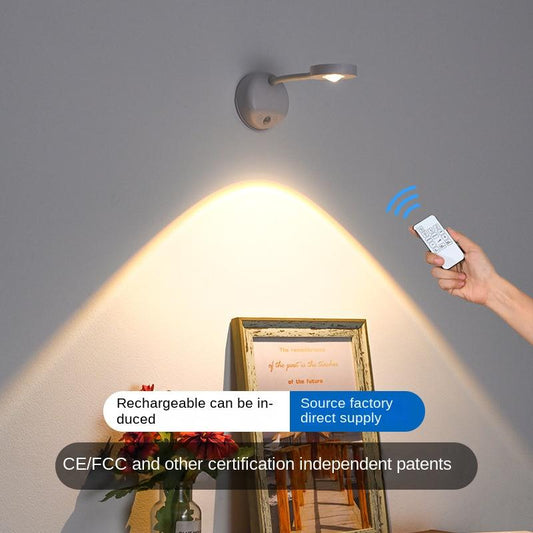 New Wireless Rechargeable LED Wall Spotlight Smart Motion Sensor, Remote Control, Picture Lighting for Indoor Use, No Wiring Needed