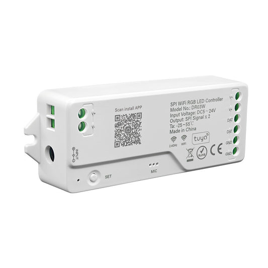 Smart RGB Bluetooth WiFi LED Controller – Voice & App Control for Dream Color LED Strip Lights