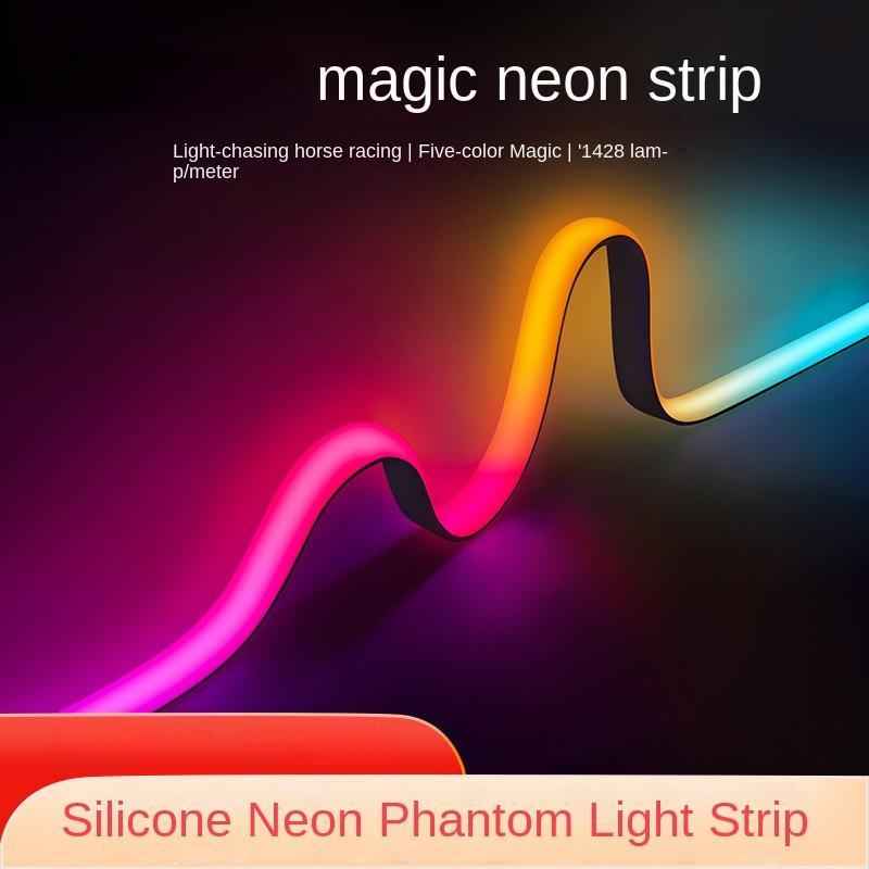 15mm 5-in-1 RGB+CCT Neon LED Strip Light – Flowing, Chasing, and Color-Tunable Magic 🌈