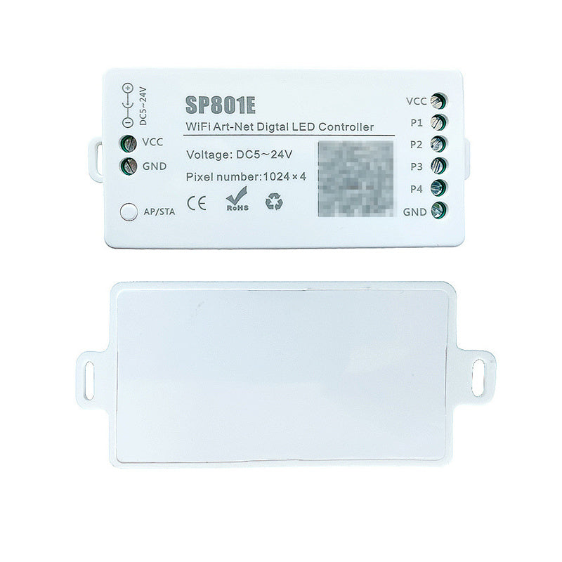 Controlador LED Smart RGBIC – Modo dual Bluetooth y WiFi, efectos dinámicos personalizados para accesorios LED direccionables