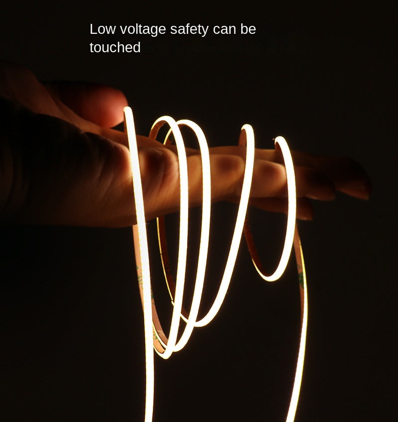 2.7mm COB LED Strip – Ultra-Slim, Soft White, 480 LEDs/m, Flicker-Free Accent Light 🔦 Perfect for fine detail lighting, compact designs, and smooth ambient glow