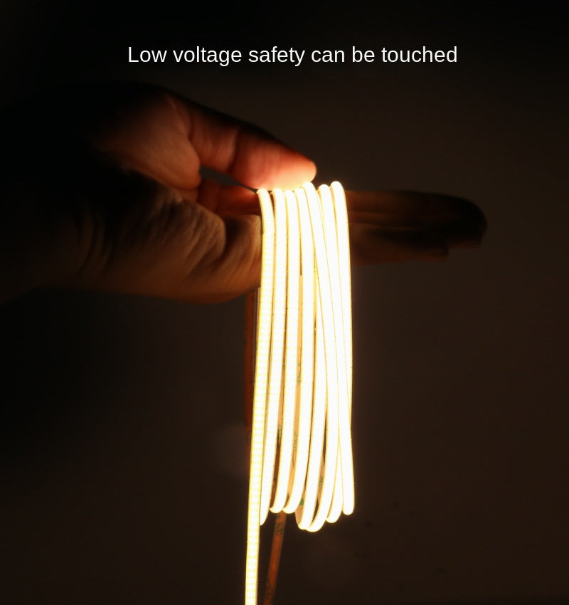 Bande LED COB ultra-mince de 4mm - sans clignotement CRI élevé