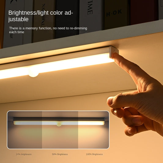 Smart Motion-Sensing LED Rechargeable Strip Light - Wireless Magnetic Adhesive Cabinet Wardrobe Lighting Bar