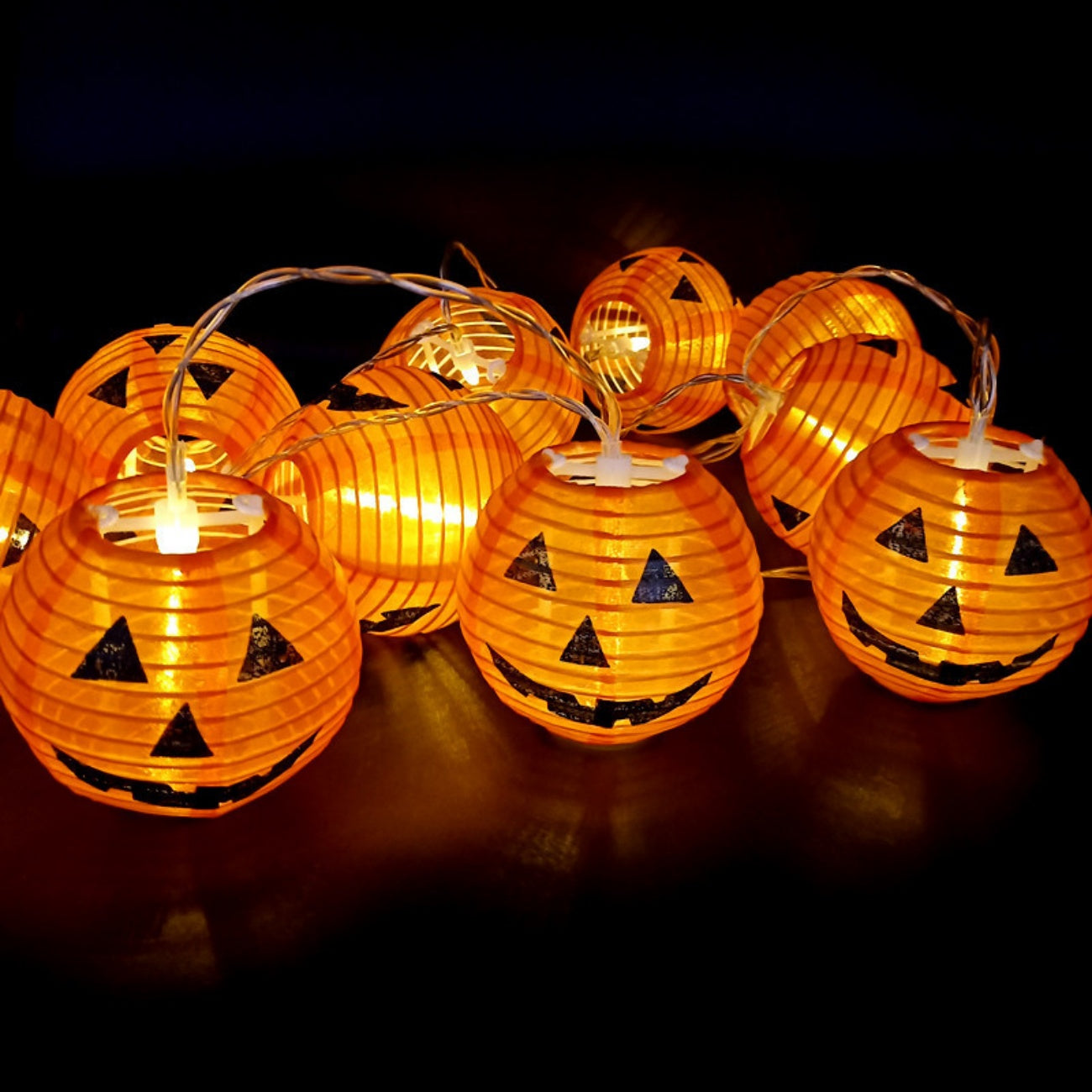 Halloween LED Lights Pumpkin Lantern Ghost Eyeball Fairy Light for Festival Party Decoration