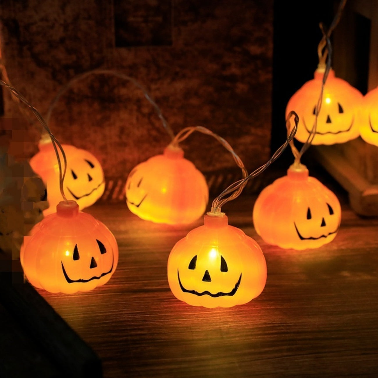 Halloween LED Lights Pumpkin Lantern Ghost Eyeball Fairy Light for Festival Party Decoration