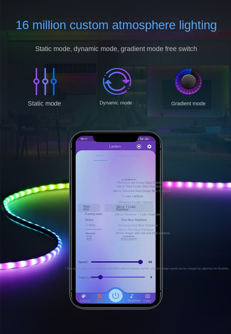 Ruban LED COB RGB adressable 2,7 mm – Programmable