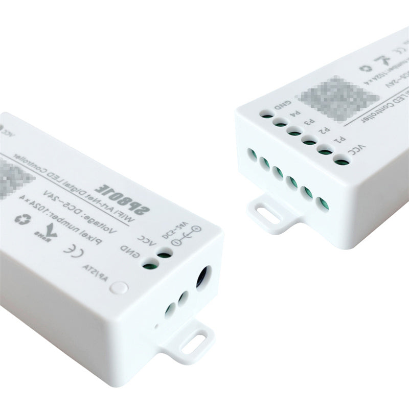 Smart RGBIC LED Controller – Dual Mode Bluetooth & WiFi, Custom Dynamic Effects for Addressable LED Fixtures