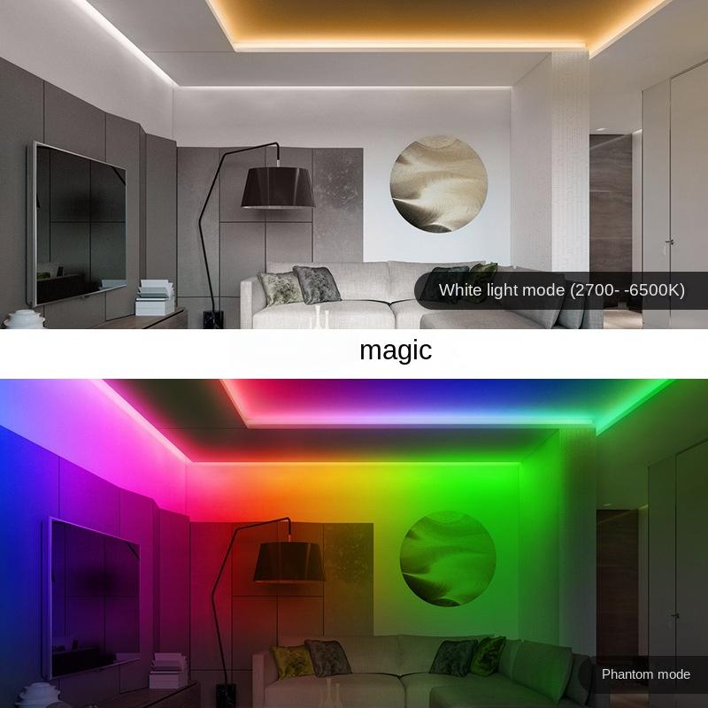 15mm 5-in-1 RGB+CCT Neon LED Strip Light – Flowing, Chasing, and Color-Tunable Magic 🌈