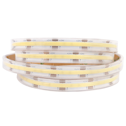 10mm Waterproof CCT COB LED Strip – Outdoor Safe, Flame-Retardant Ambient Lighting