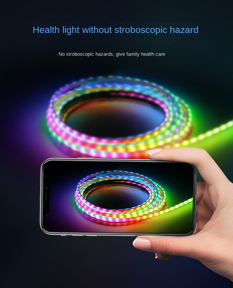2.7mm Addressable COB RGB LED Strip – Ultra-Thin, 5V Programmable, Flowing Light Pixel Strip 🌟 Tiny in size, limitless in lighting creativity.
