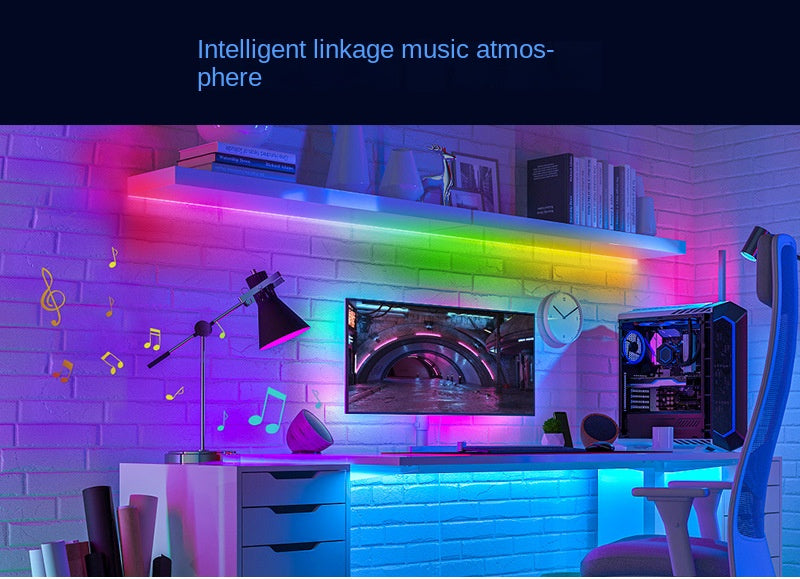 10mm RGBIC COB LED Light Strip – Programmable Chasing Flow Effect, Dotless Ambient Tape Lighting 🌟 Next-Level Ambient Glow for DIY, Gaming, or Home Decor.
