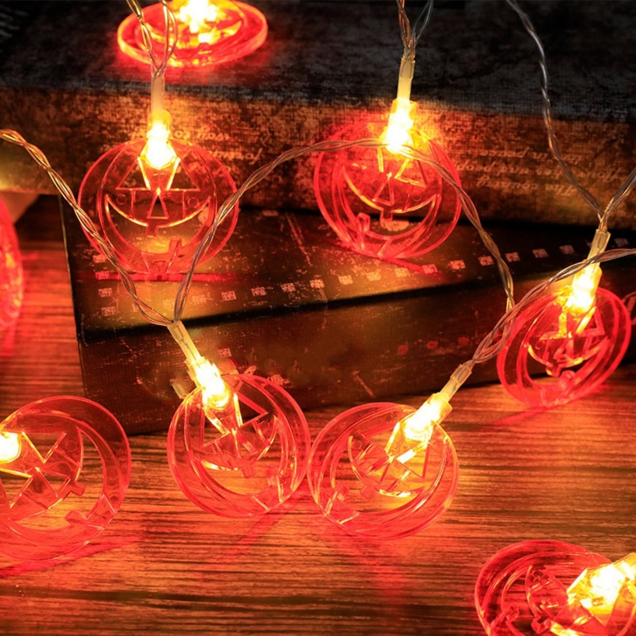 Halloween LED Lights Pumpkin Lantern Ghost Eyeball Fairy Light for Festival Party Decoration