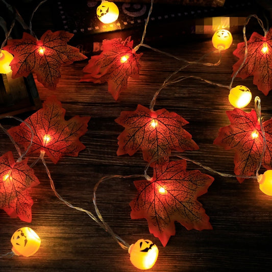 Halloween LED Lights Pumpkin Lantern Ghost Eyeball Fairy Light for Festival Party Decoration