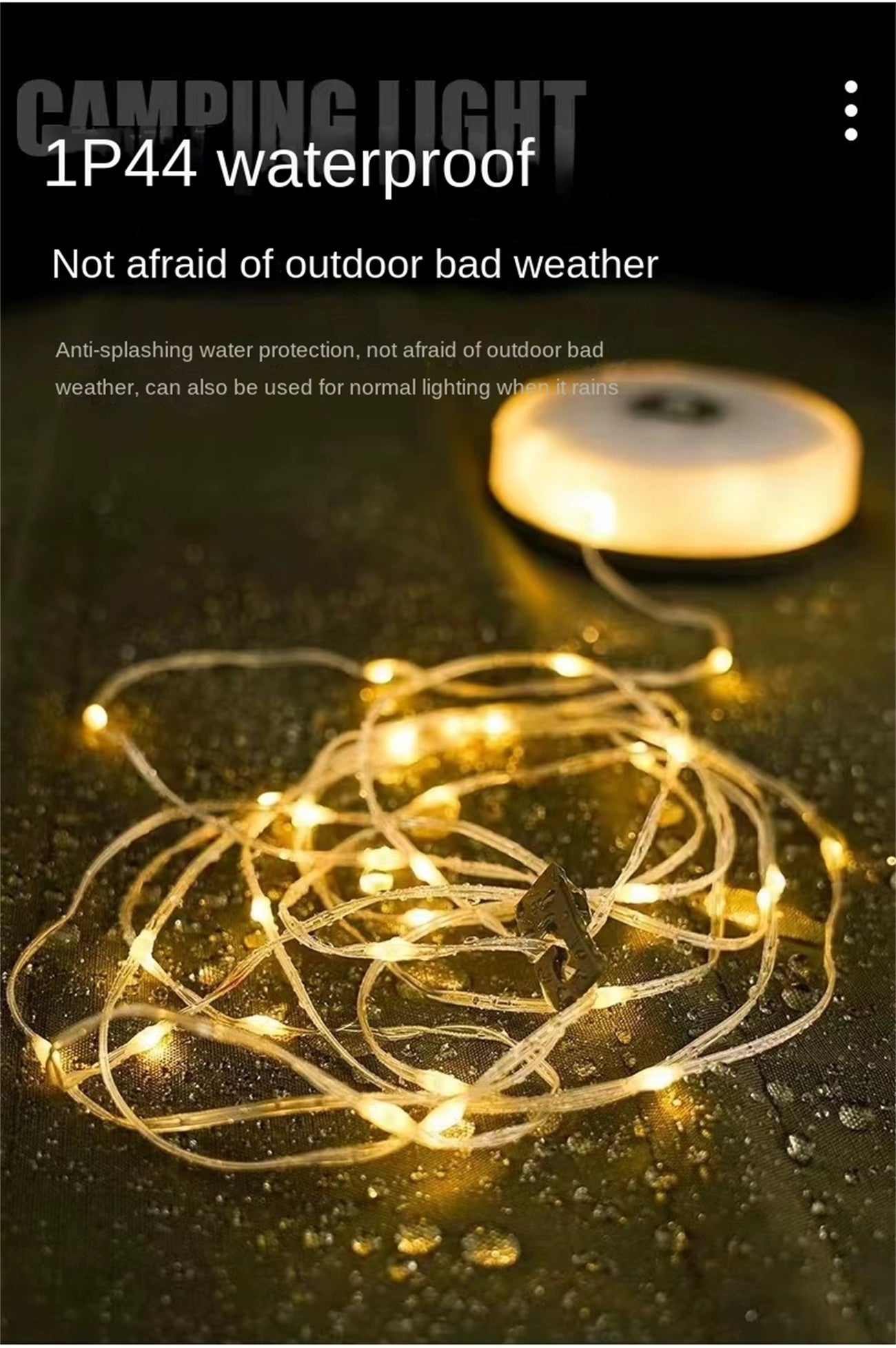 New Multifunctional Camping Light Lighting Camping Light Outdoor Tent Light Shrink Light String Multifunctional Camping String Lights