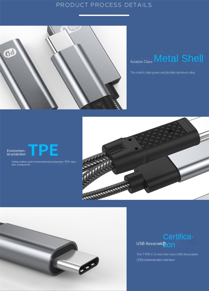 2-in-1 Multifunctional Adaptor 60W Fast Charging Type-C to USB OTG Converter Suitable for Apple 16 Connector