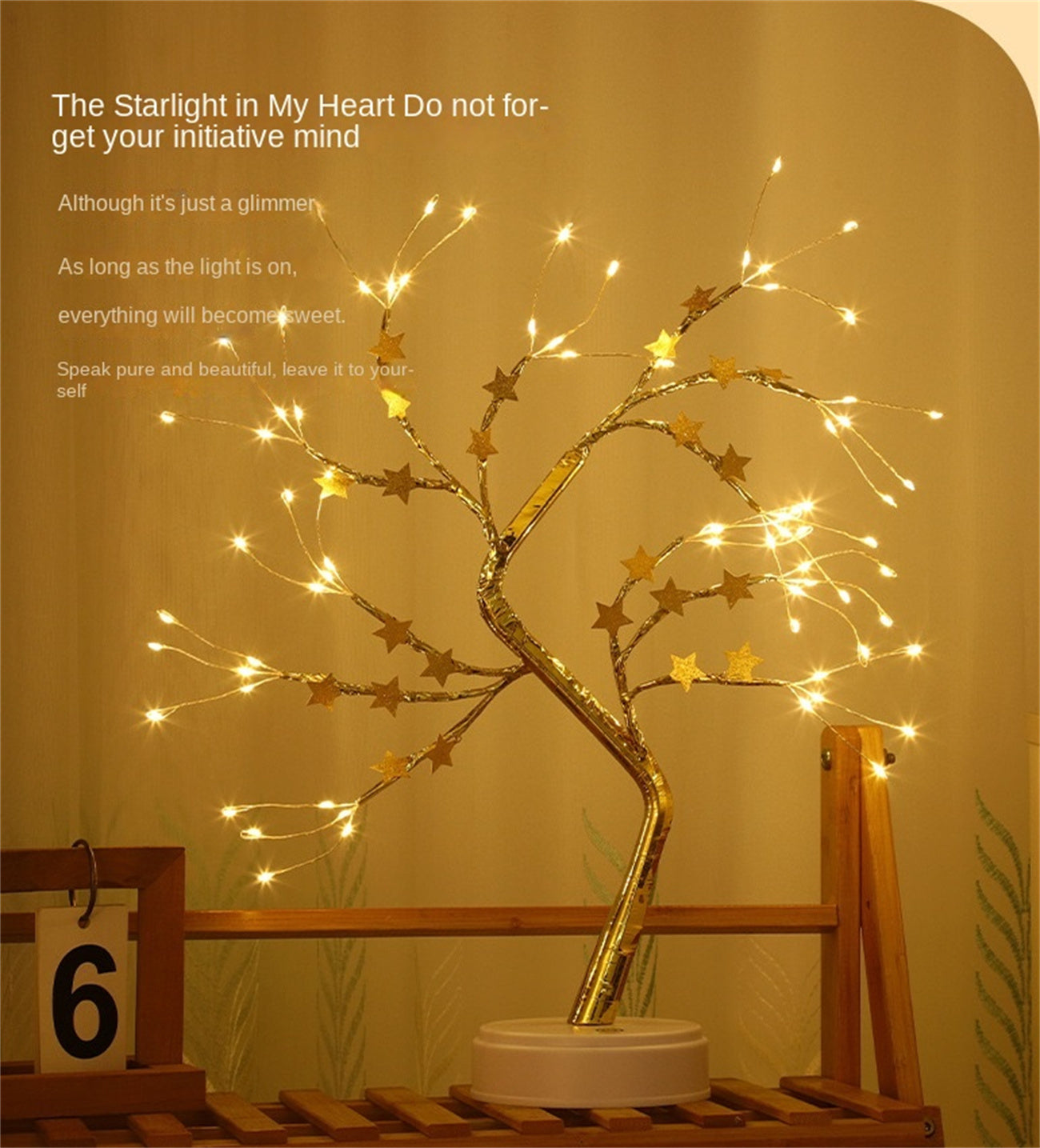 LED Tree Light Festive Indoor Atmosphere Lamp Christmas Tree Decoration Table Lamp