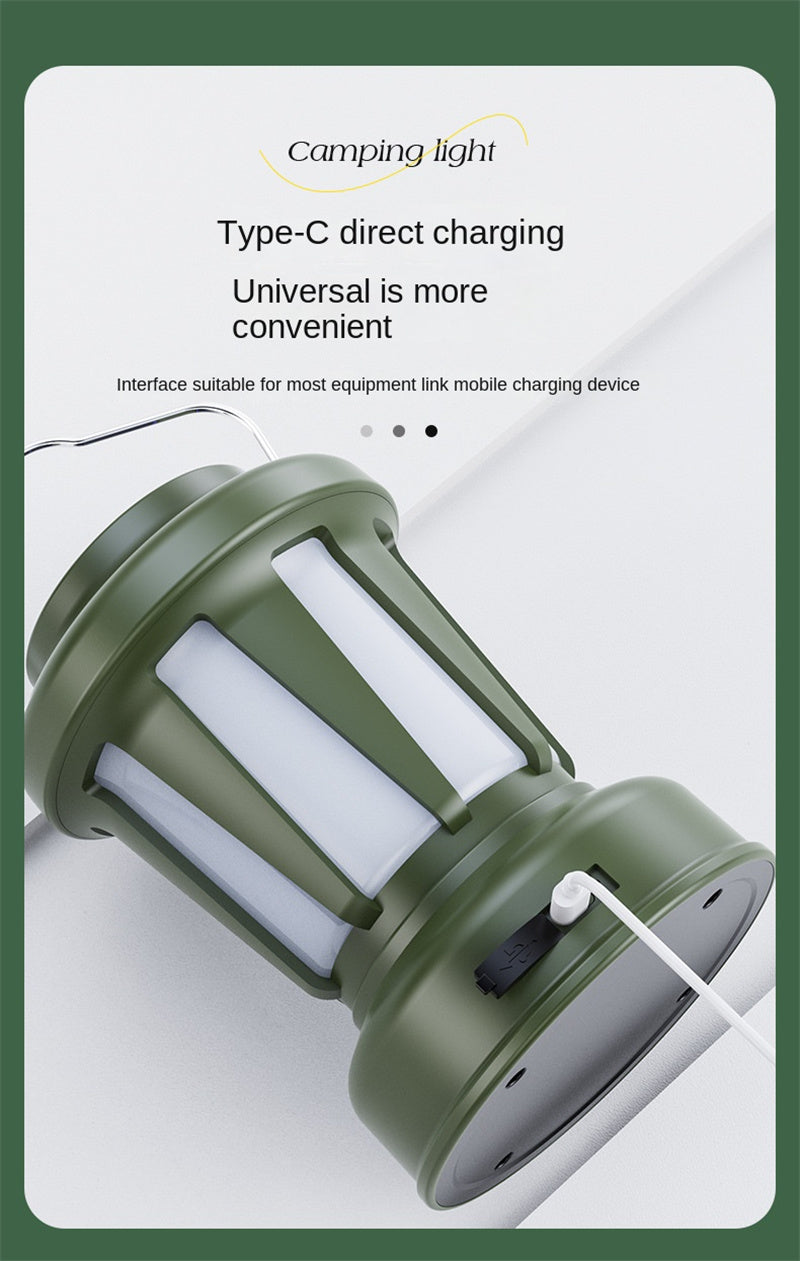 New Arrival Green Lantern Solar Camp Light Portable Rechargeable Lamp Table Lamp Solar Powered Vintage Lamp Multi-functional Portable Led Light