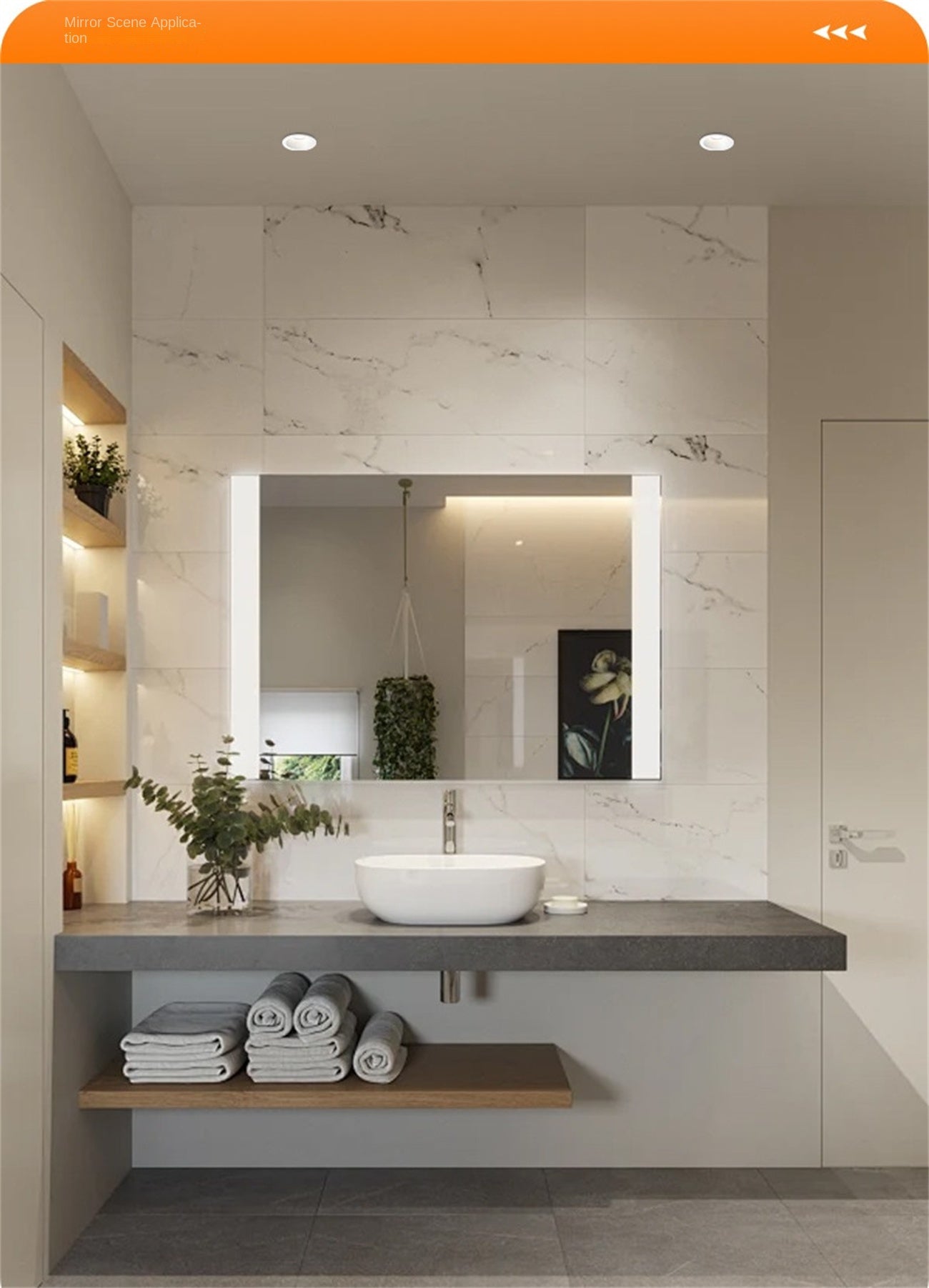 Customized IP65 waterproof tube light embedded in living room LED downlight bathroom cob deep cup eye protection waterproof Dazzling tricolor lighting