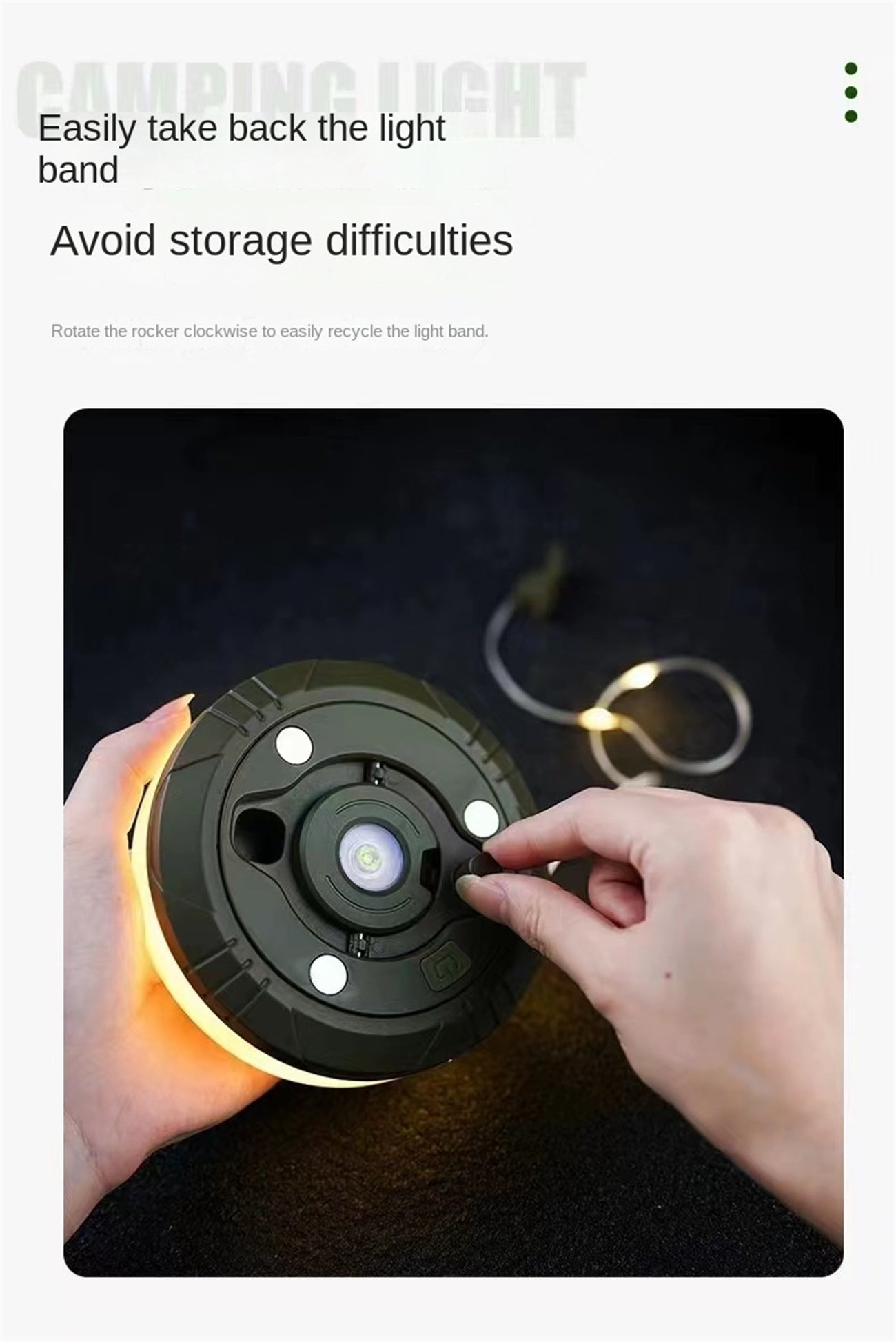 New Multifunctional Camping Light Lighting Camping Light Outdoor Tent Light Shrink Light String Multifunctional Camping String Lights