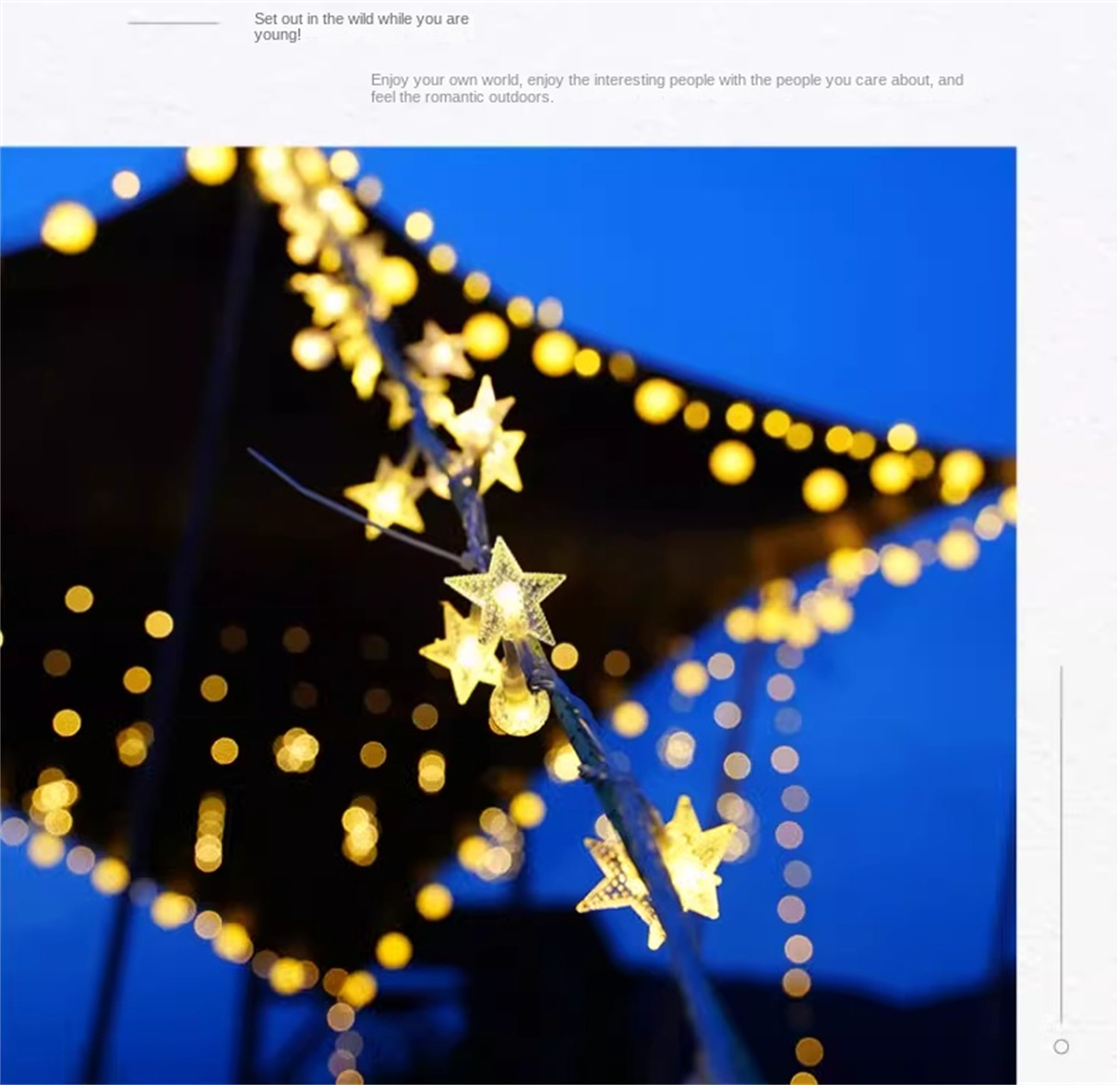 LED string lights out door frosted small white ball string light bulbs for festival party string light decoration floor lamp fairy string lights camp lights atmosphere light