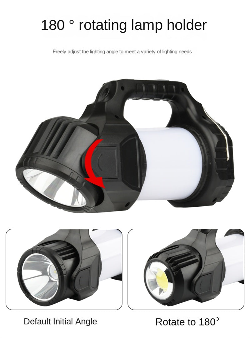 Upgraded Portable Camping Lantern - USB-C Rechargeable Waterproof Searchlight for Outdoor, Hiking, Emergencies & More