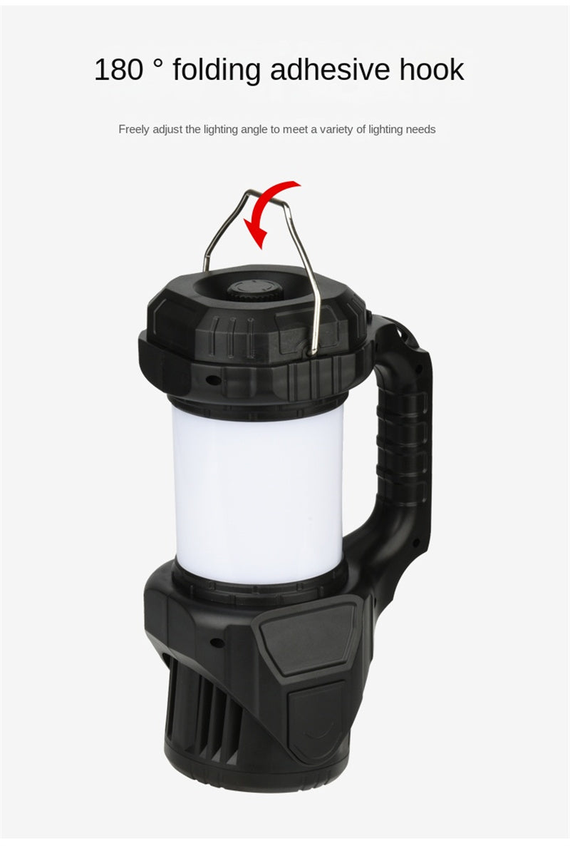 Upgraded Portable Camping Lantern - USB-C Rechargeable Waterproof Searchlight for Outdoor, Hiking, Emergencies & More