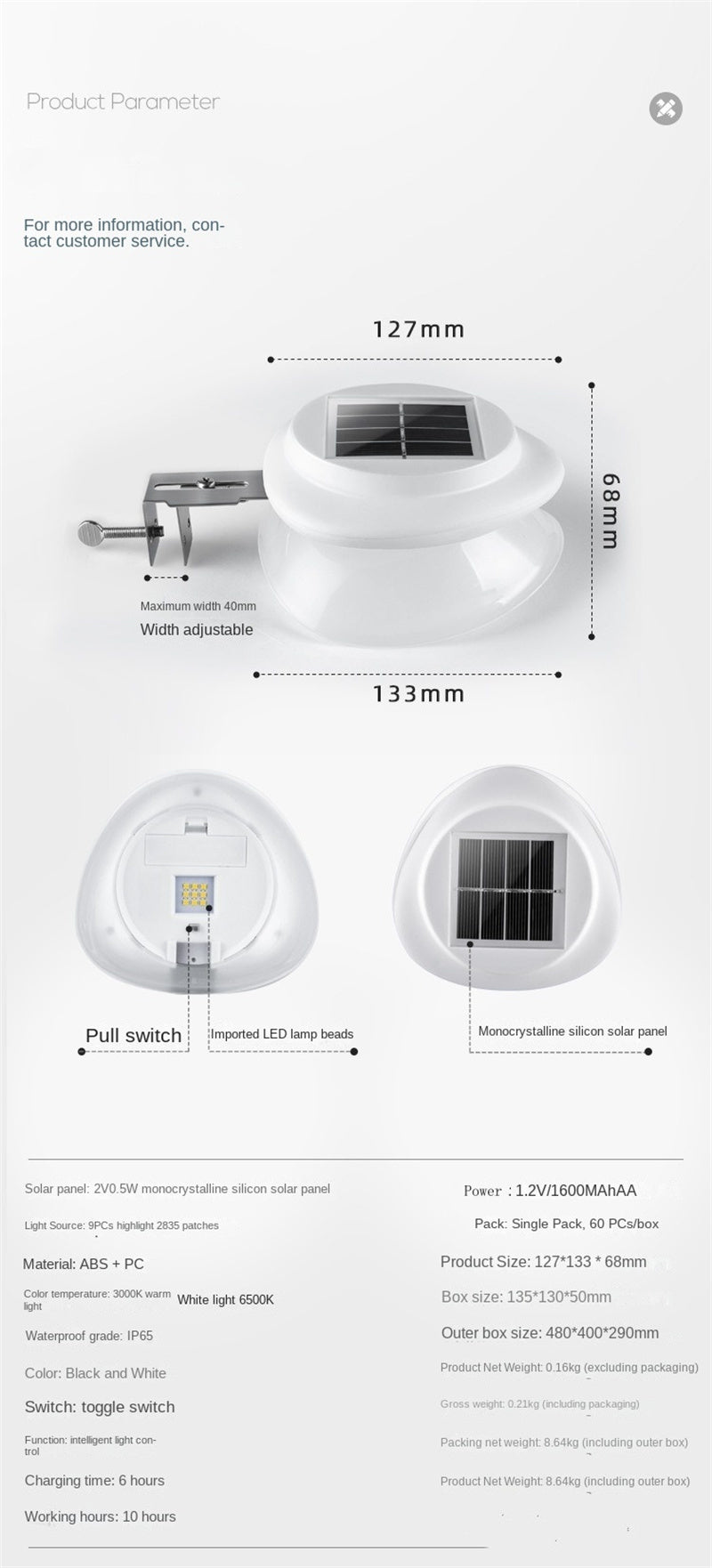 EcoGlow Solar Fence Light – Decorative LED Wall Light for Garden, Patio, Yard & Outdoor Fences