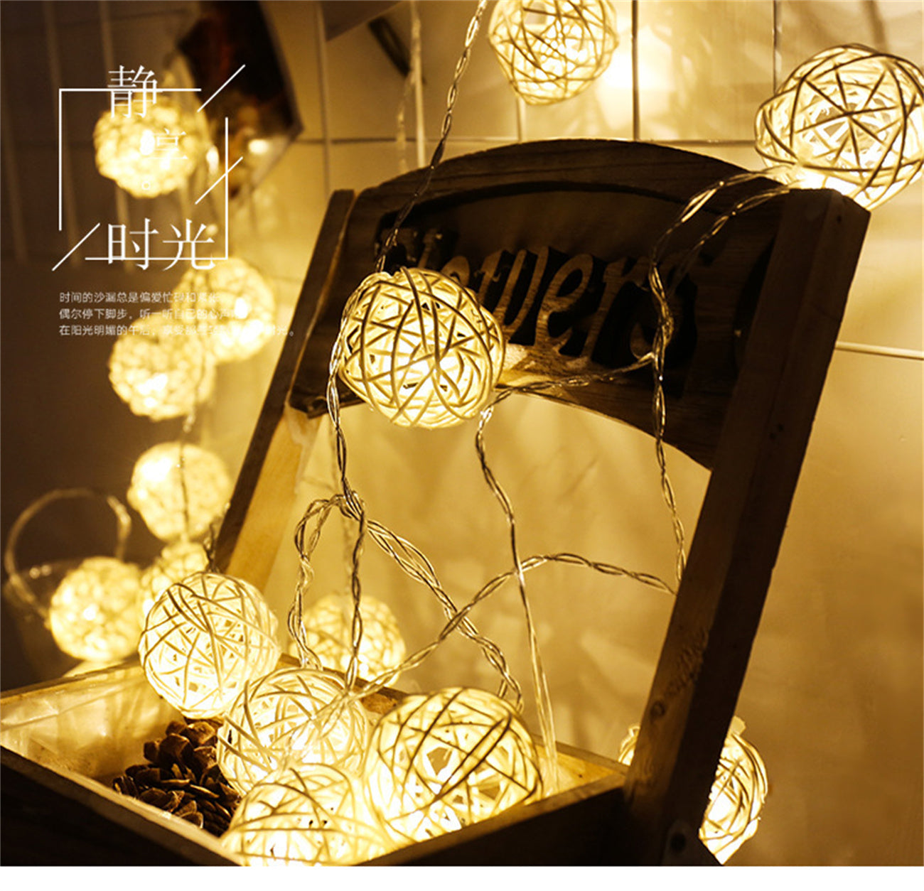 String Lights LED Sepa takraw Weaving LED Strip Light Romantic Thai Handmade Starry Light String Led Lighting