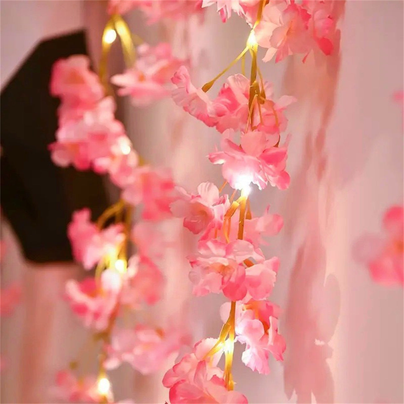 Solar light string LED vine light simulation ivy battery light string courtyard decoration color light copper wire light