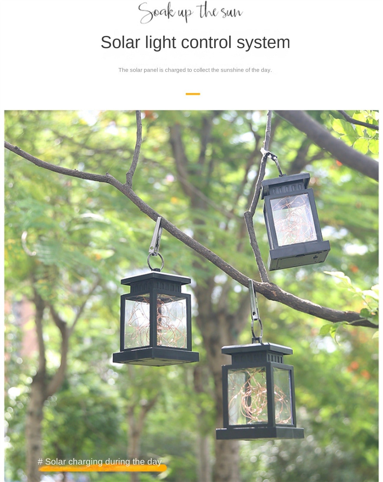 Solar Landscape Lights Garden Decorative Hanging Light Outdoor Tree LED Yard Night Lamp