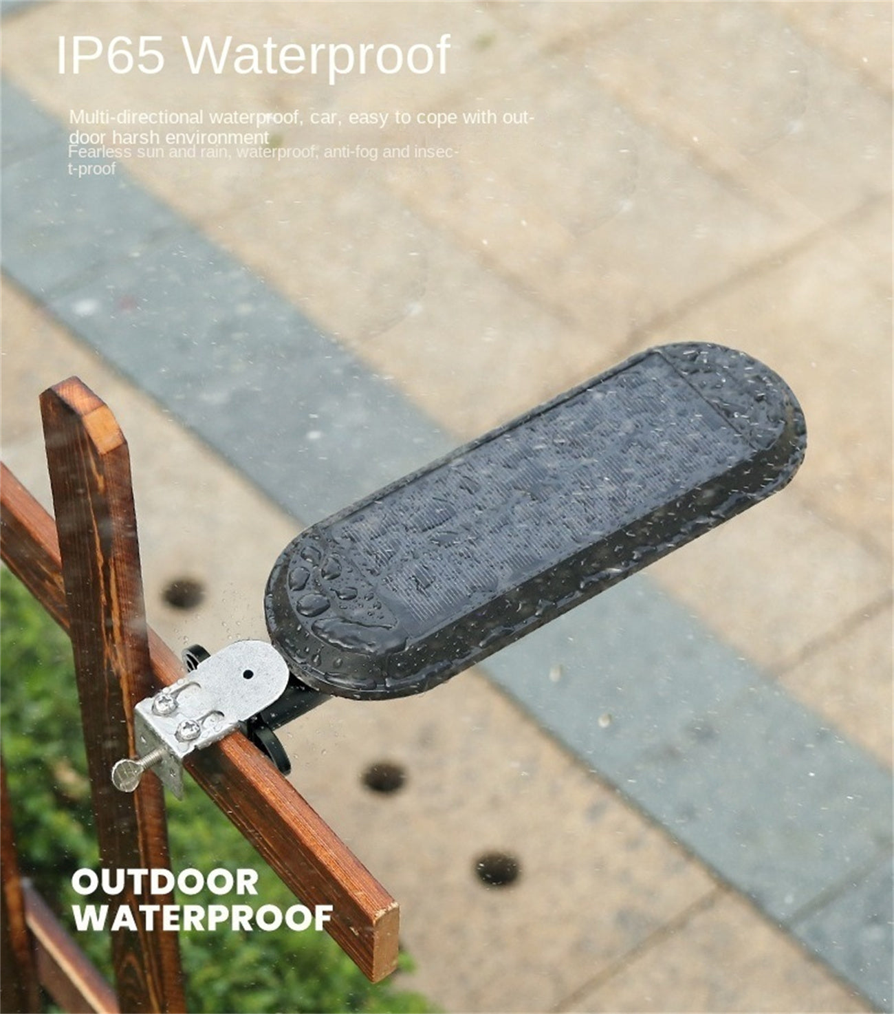 Solar Wall Light - Outdoor Garden Lighting, Motion Sensor LED Solar Powered Wall Lamp for Home Exterior & Pathways