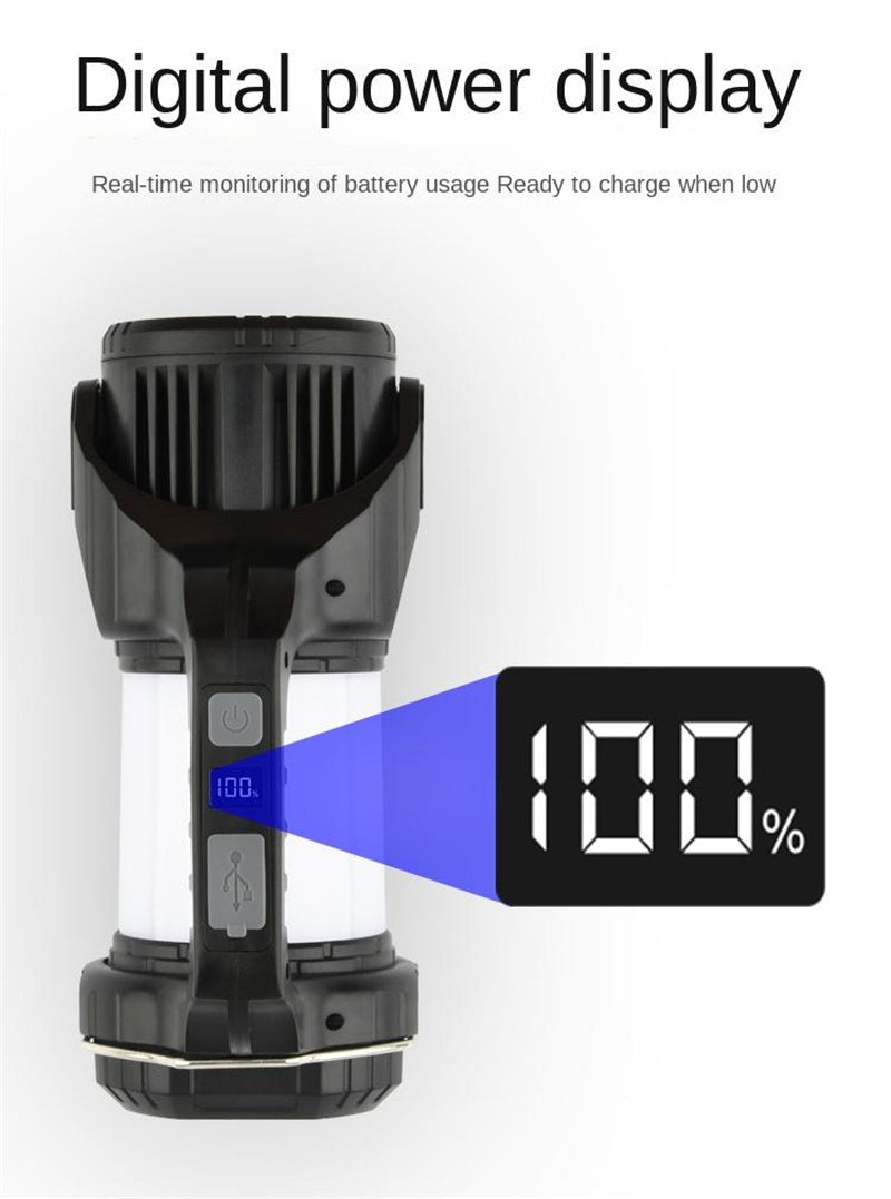 Upgraded Portable Camping Lantern - USB-C Rechargeable Waterproof Searchlight for Outdoor, Hiking, Emergencies & More