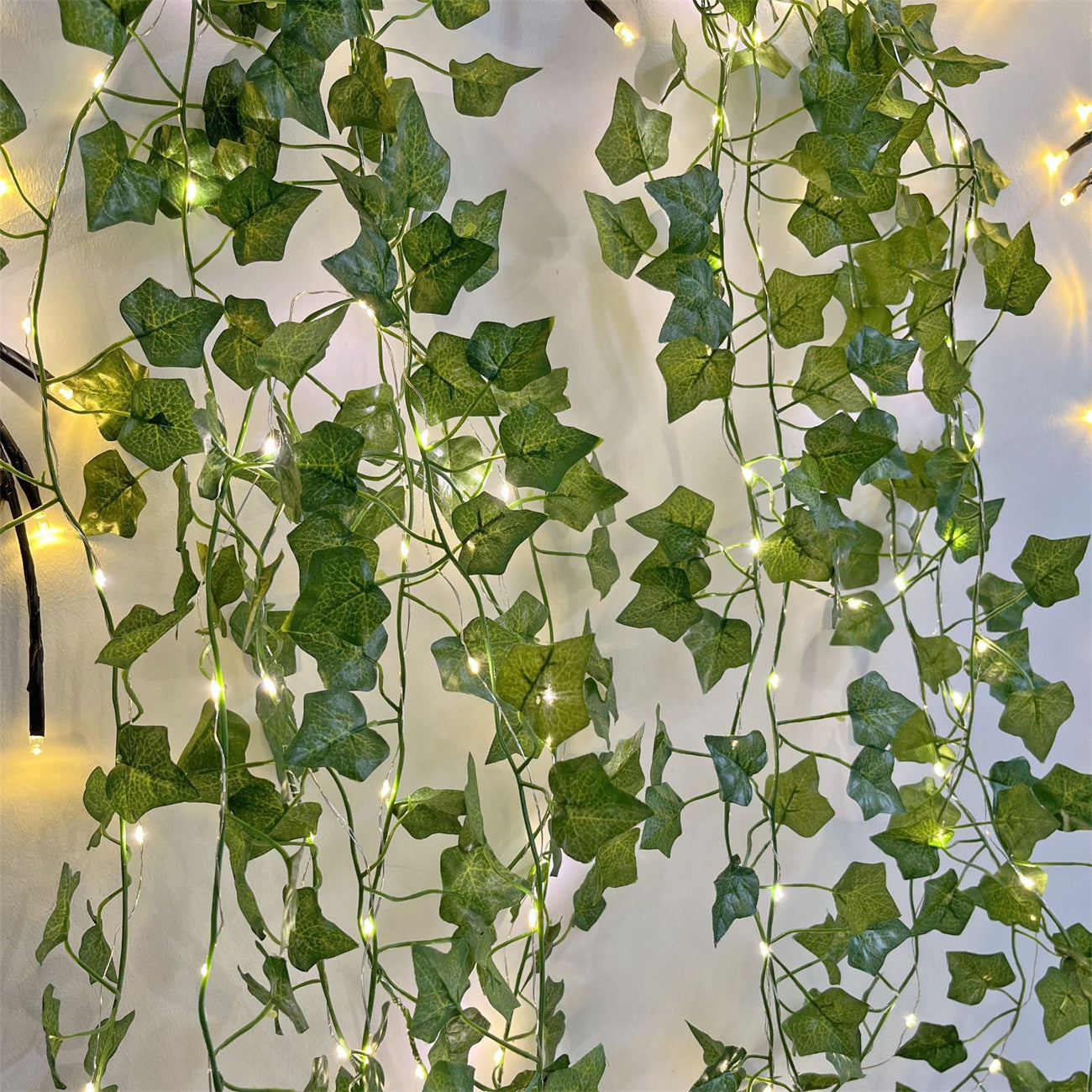 Solar light string LED vine light simulation ivy battery light string courtyard decoration color light copper wire light