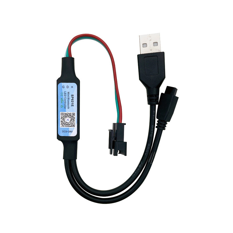 Mini Bluetooth LED Controller – RGBIC Music Sync & APP Control for Addressable LED Strip Lights