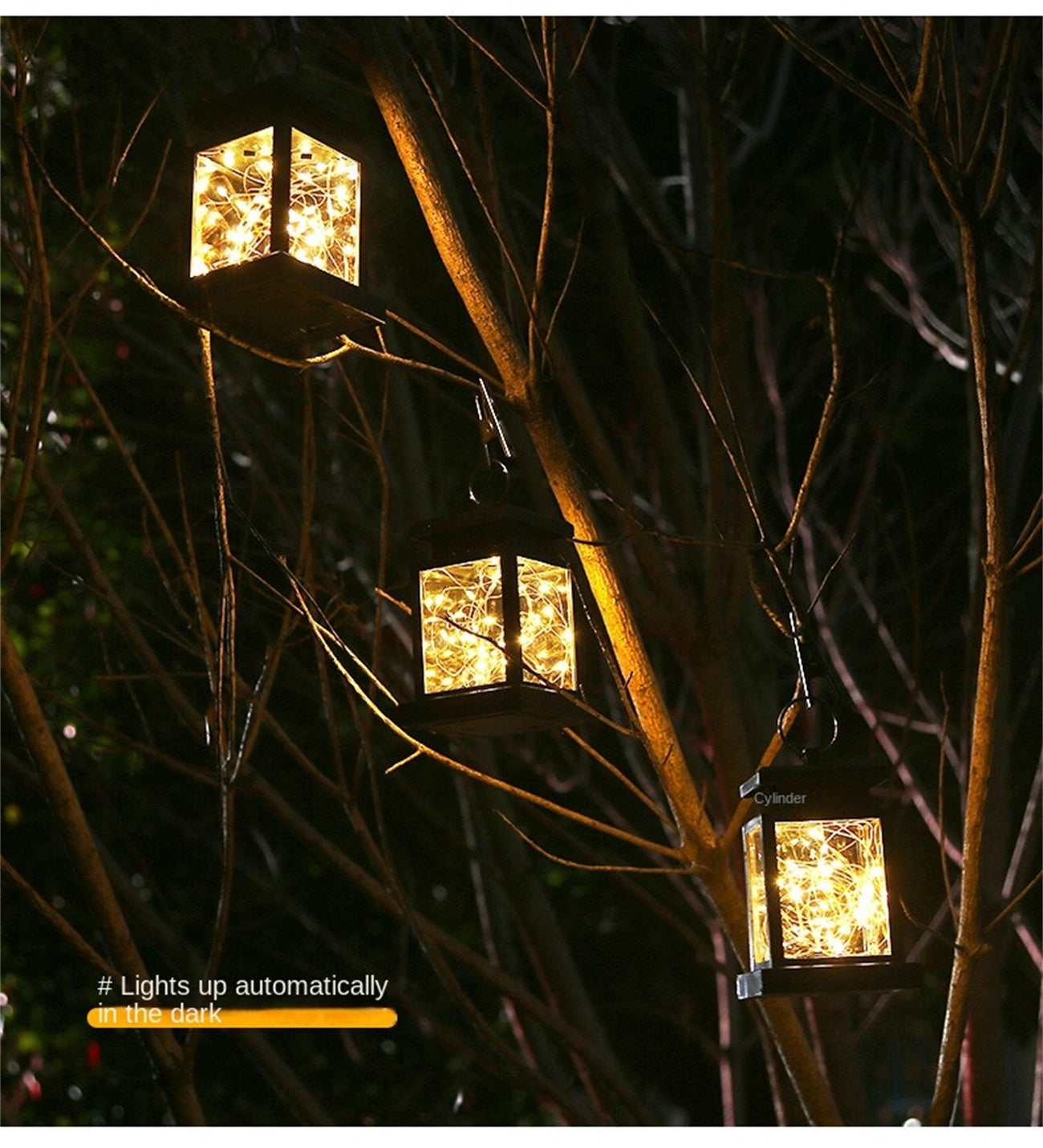 Solar Landscape Lights Garden Decorative Hanging Light Outdoor Tree LED Yard Night Lamp