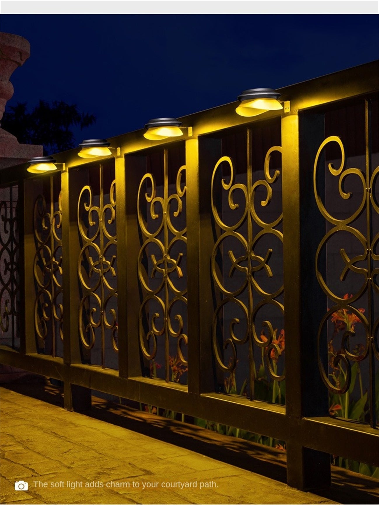 Solar Fence Light for Home Garden Outdoor Yard Decoration LED Outdoor Wall Lamp
