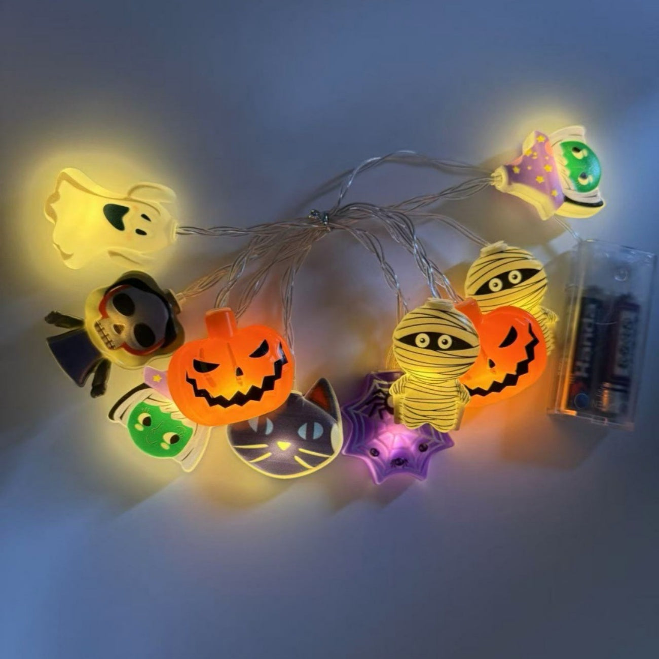 Halloween LED Lights Pumpkin Lantern Ghost Eyeball Fairy Light for Festival Party Decoration