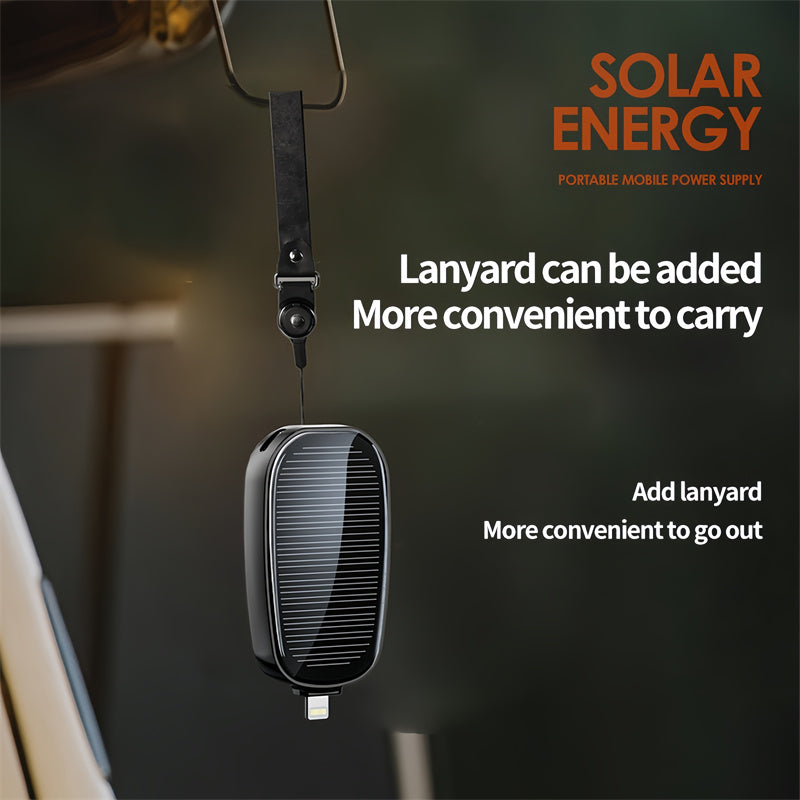 New mini emergency solar power bank built-in wireless power bank for outdoor travel use compact portable power source