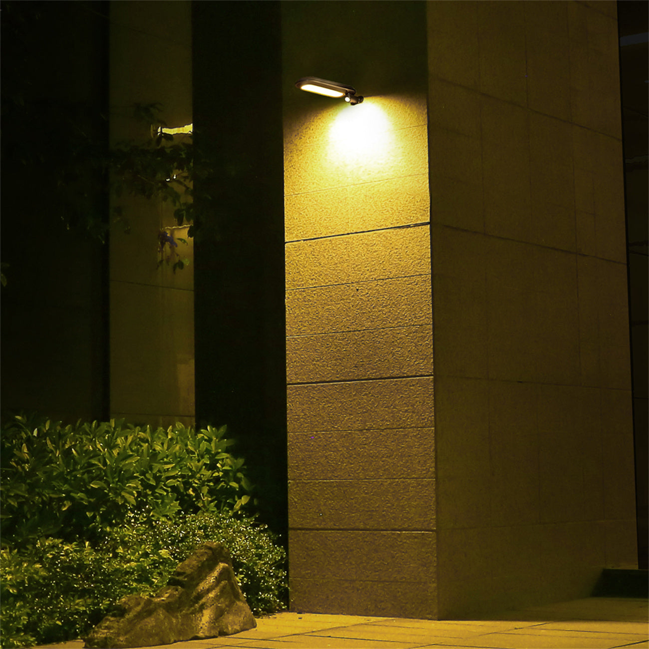 Solar Wall Light - Outdoor Garden Lighting, Motion Sensor LED Solar Powered Wall Lamp for Home Exterior & Pathways