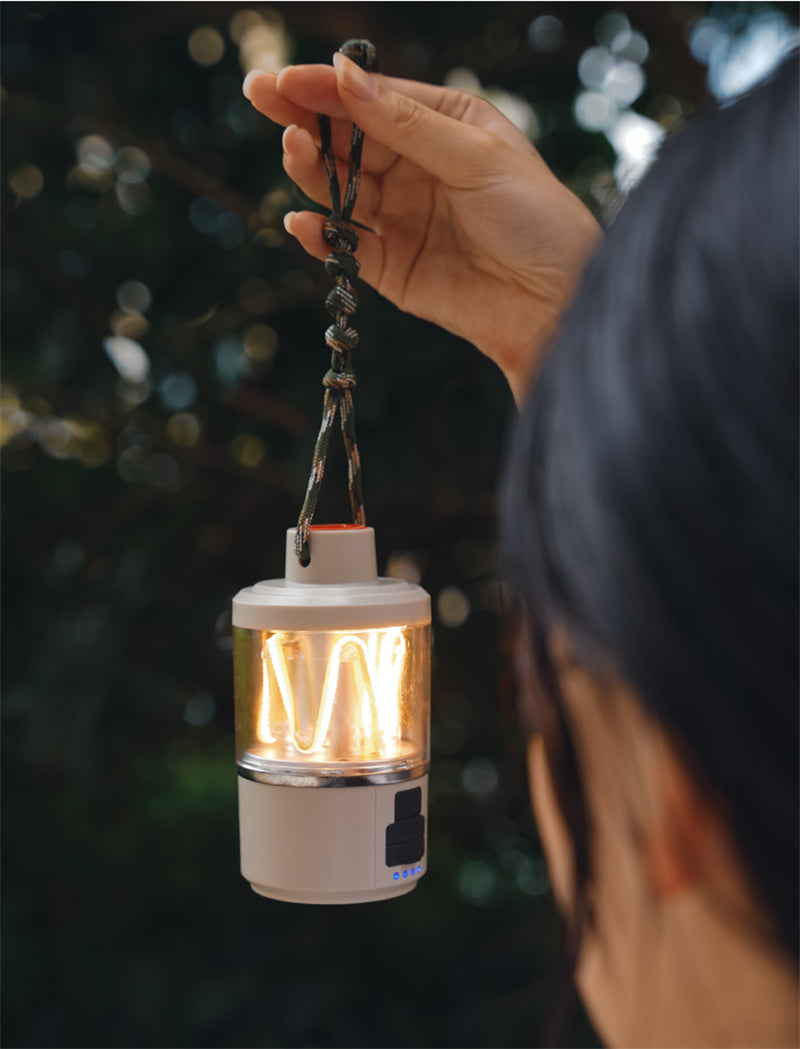 New Portable Table Lamp Multifunctional Rechargeable Lamp Vintage Mini Lamp Atmosphere Light Outdoor Powerbank Charger