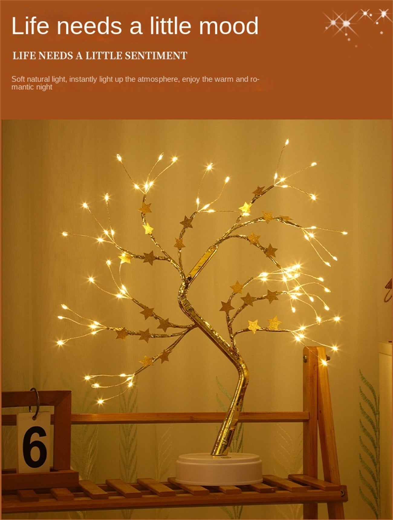 LED Tree Light Festive Indoor Atmosphere Lamp Christmas Tree Decoration Table Lamp