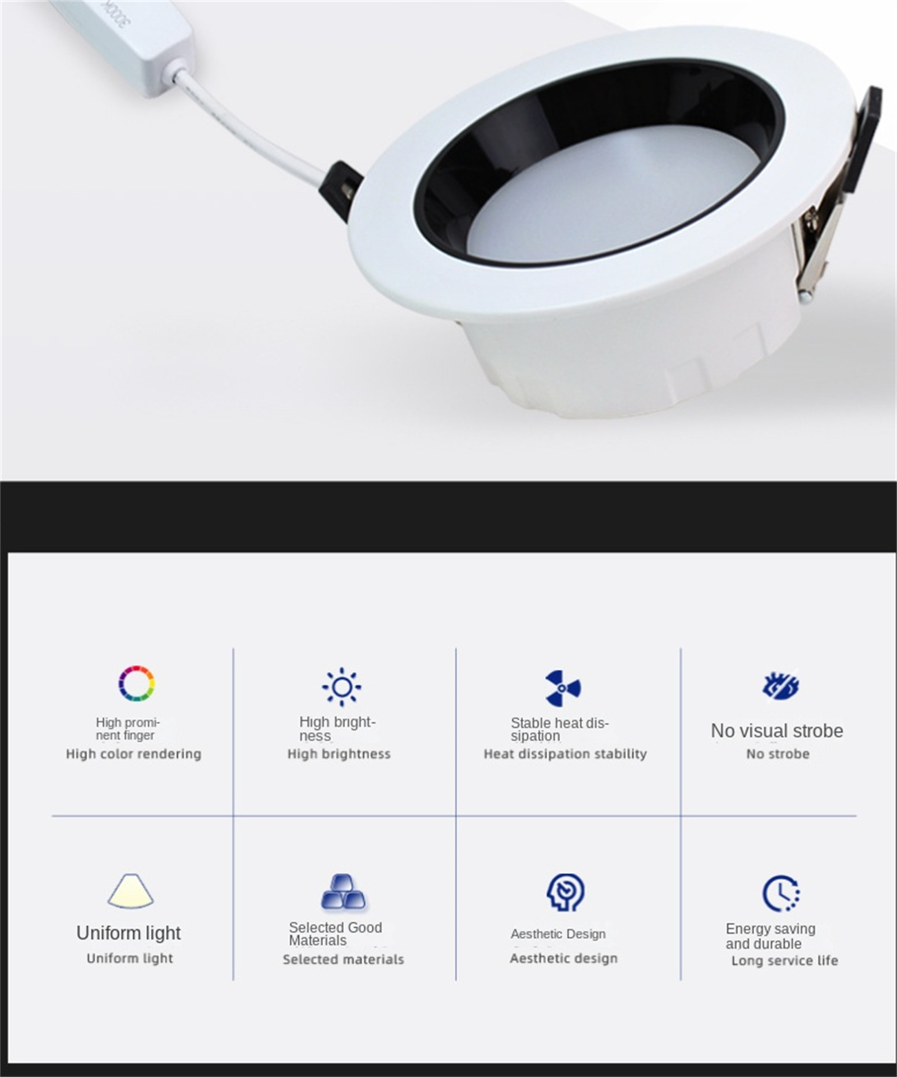 Tube lights dialing code anti glare three color tube LED light full spectrum household ceiling light living room lamp hallway wall lamp bedroom CCT variable spot light