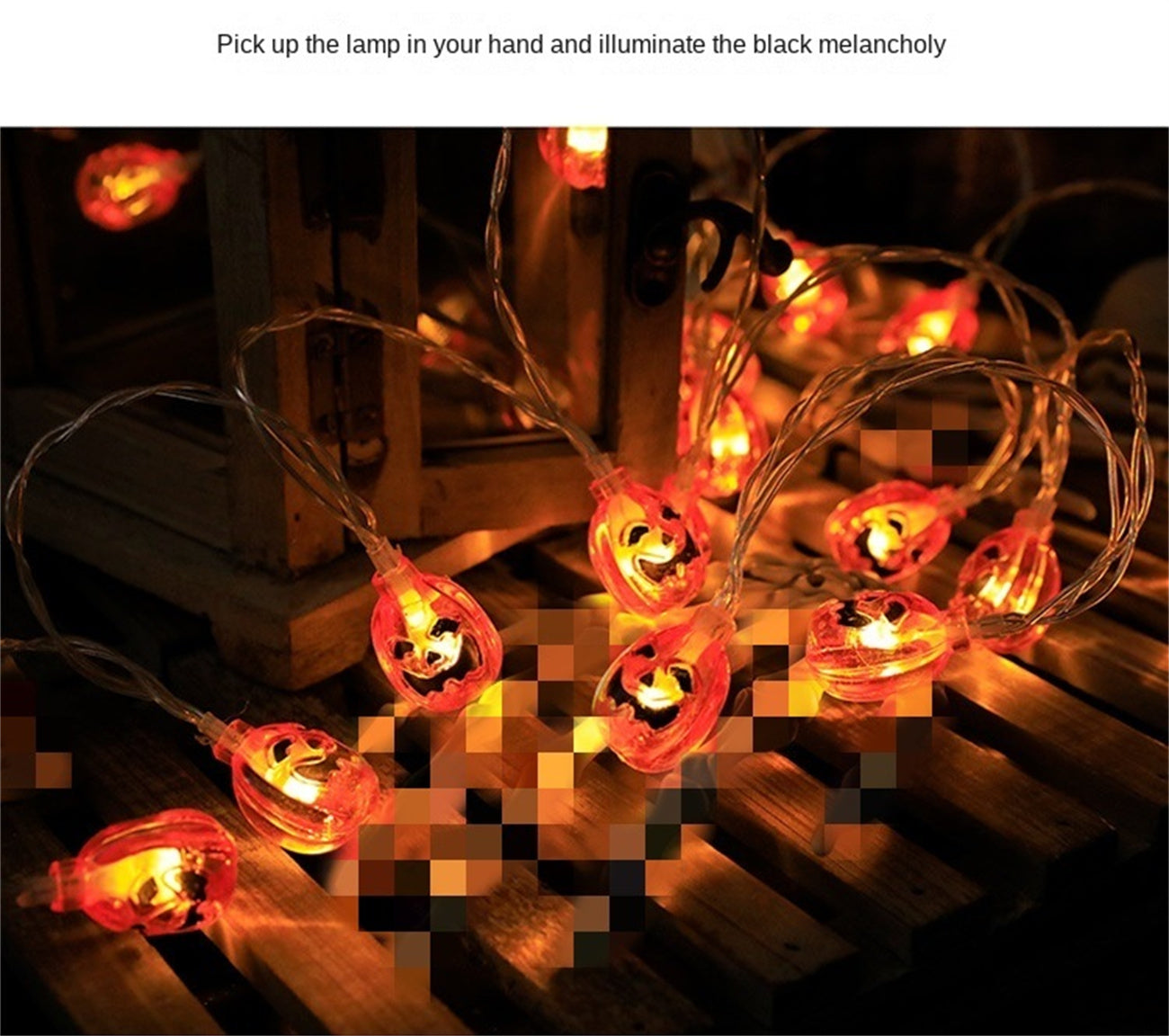 Halloween LED Lights Pumpkin Lantern Ghost Eyeball Fairy Light for Festival Party Decoration