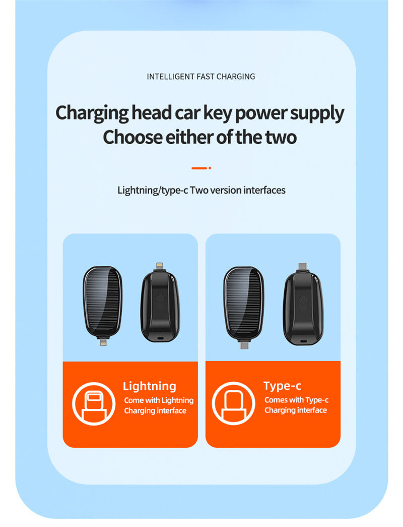New mini emergency solar power bank built-in wireless power bank for outdoor travel use compact portable power source