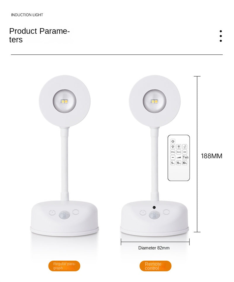 New Wireless Rechargeable LED Wall Spotlight Smart Motion Sensor, Remote Control, Picture Lighting for Indoor Use, No Wiring Needed