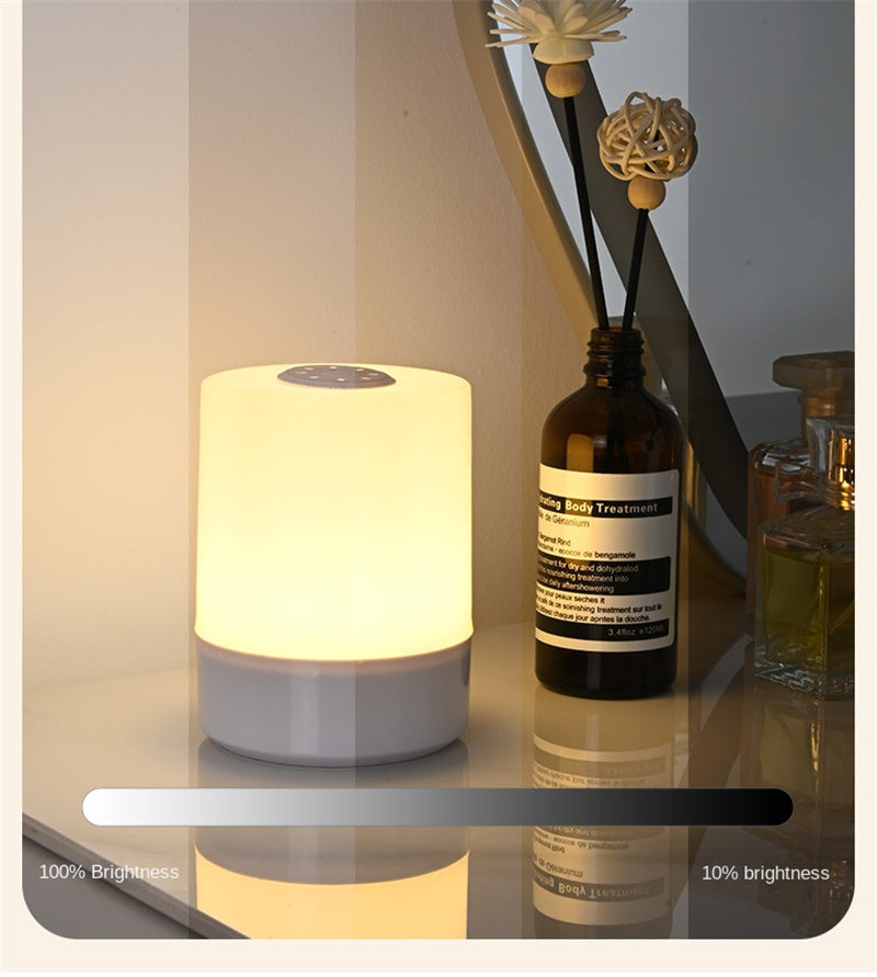 Rechargeable Touch Control Bedside Lamp Night Light for Nursery, Baby Feeding, Bedroom Eye-Caring Soft Glow, Portable Sleep Aid for Infants & New Parents
