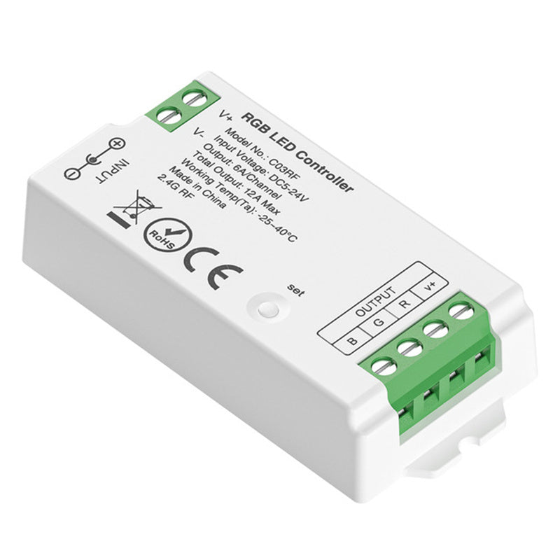 2.4G Wireless LED Dimmer Controller RGB/RGBWC Smart Group Control Touch Panel for Colorful LED Strip Lights