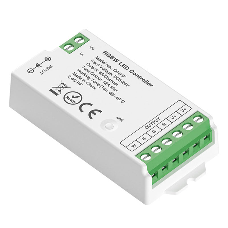 2.4G Wireless LED Dimmer Controller RGB/RGBWC Smart Group Control Touch Panel for Colorful LED Strip Lights